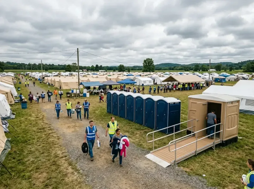 disaster-relief-camp-restrooms-010 — frequently asked questions, Dumpster & Portable Bathrooms Rental in East Peoria, IL